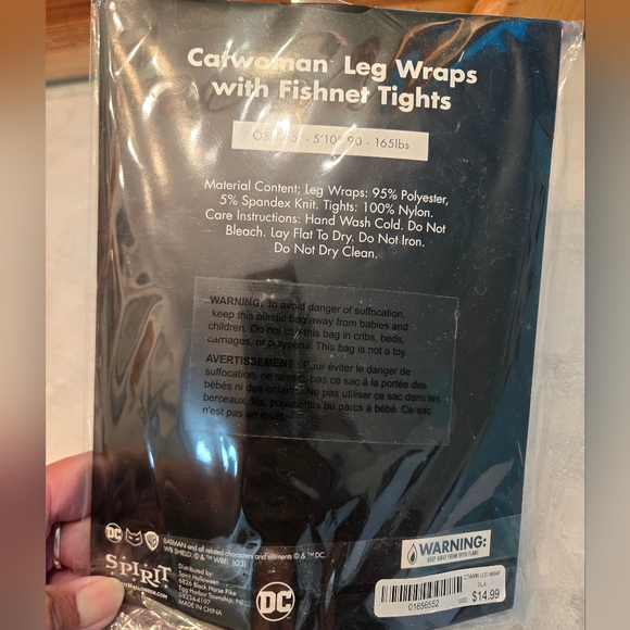 Halloween costume leg wraps and fishnet tights. New. Never opened. - Picture 4 of 6